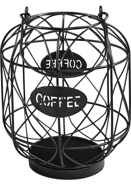 Kahve Kapsülü Depolama Sepeti Bardak Tutucu Kupa Şekli Kahve Pod Tutucu Depolama Organizatör Sayaç Kahve Barı Için Siyah (Yurt Dışından)