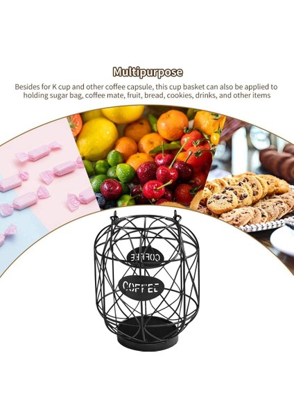 Kahve Kapsülü Depolama Sepeti Bardak Tutucu Kupa Şekli Kahve Pod Tutucu Depolama Organizatör Sayaç Kahve Barı Için Siyah (Yurt Dışından) modelleri