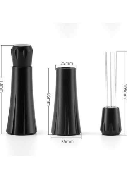 Kahve Karıştırıcı Wdt Aracı, Espresso Aksesuarları Araçları, Alüminyum Alaşımlı Kahve Karıştırma Dağıtım Aracı Gri (Yurt Dışından)