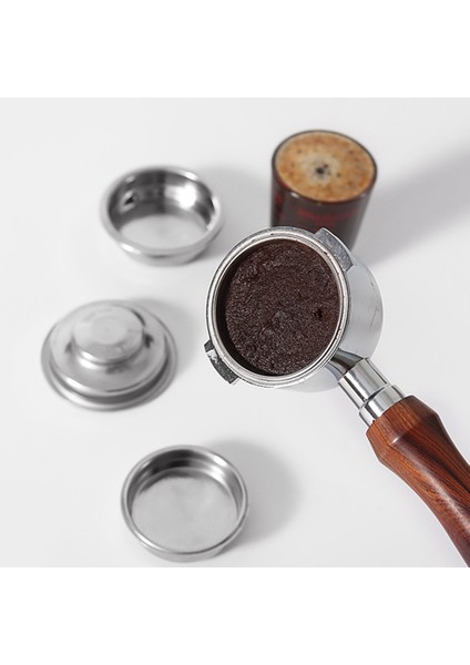 2 Paket Paslanmaz Çelik Çift Katmanlı Toz Kase Kahve Makinesi Kolu Filtresi 51MM Evrensel Aksesuarlar, A (Yurt Dışından) fiyatları