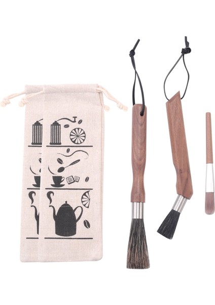 Kahve Değirmeni Temizleme Fırçası Espresso Temizleme Aracı Ceviz Ahşap Saplı Doğal Kıllar Kahve Makinesi Temizleme Aracı (Yurt Dışından) fiyatları