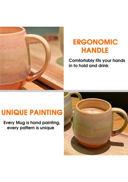 Çift Tipi Seramik Kapasiteli Kupa Kahve Fincanı Ofis Su Bardağı Yulaf Ezmesi Kahvaltı Fincanı (Yurt Dışından) fiyatları