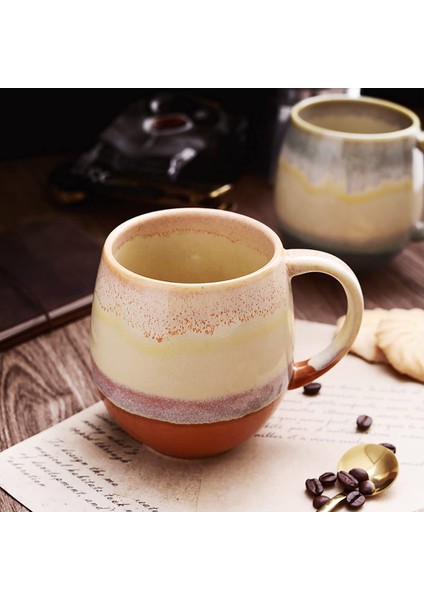 Çift Tipi Seramik Kapasiteli Kupa Kahve Fincanı Ofis Su Bardağı Yulaf Ezmesi Kahvaltı Fincanı (Yurt Dışından) modelleri