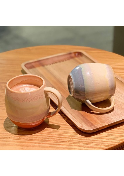Çift Tipi Seramik Kapasiteli Kupa Kahve Fincanı Ofis Su Bardağı Yulaf Ezmesi Kahvaltı Fincanı (Yurt Dışından) fırsatları