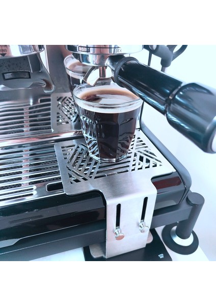 Espresso Makinesi Için Çelik Kahve Tartı Standı Elektronik Terazi Rafı Su Geçirmez Terazi Çubuk Koruma Rafı (C) (Yurt Dışından)