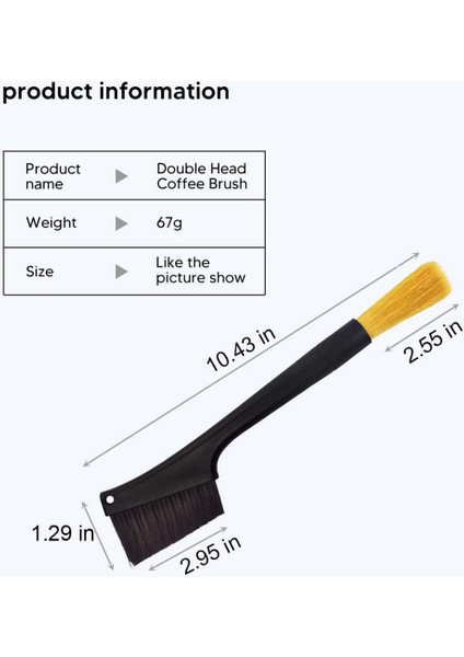 2 Paket Kahve Makinesi Temizleme Fırçası, Çıkarılabilir Çift Toz Alma Espresso Öğütücü Fırça Aksesuarları (Yurt Dışından) fırsatları