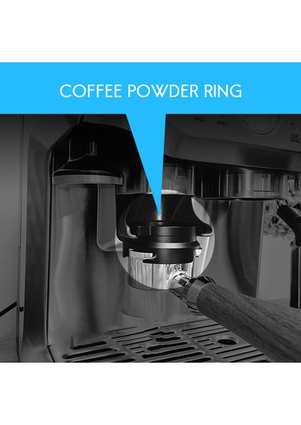 Kahve Tozu Halkası, 54 mm Espresso Dozajlama Hunisi Evrensel Kahve Tozu Alma Dozaj Halkası Kahve Makinesi Gümüş + Siyah (Yurt Dışından) modelleri