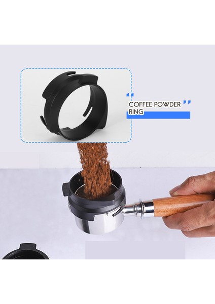 Kahve Tozu Halkası, 54 mm Espresso Dozajlama Hunisi Evrensel Kahve Tozu Alma Dozaj Halkası Kahve Makinesi Gümüş + Siyah (Yurt Dışından) fırsatları