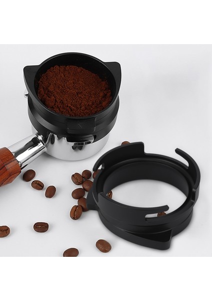 Kahve Tozu Halkası, 54 mm Espresso Dozajlama Hunisi Evrensel Kahve Tozu Alma Dozaj Halkası Kahve Makinesi Gümüş + Siyah (Yurt Dışından) indirimleri