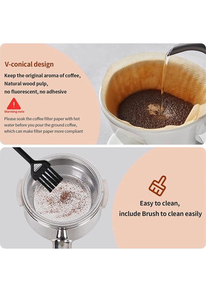 Kahve Karıştırıcı Iğnesi, Filtre Kağıdı ile Sabotaj Karıştırma Dağıtımı Için Çırpma Ahşap Saplı Pim Dağıtıcı, Temizleme Fırçası (Yurt Dışından) modelleri