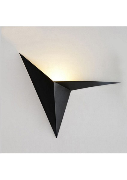 Modern Minimalist Beyaz Üç Köşeli Şekil LED Duvar Lambası Iskandinav Tarzı Iç Mekan Duvar Lambası Oturma Odası Lambası 3W 85-265V Basit Aydınlatma Sıcak Beyaz Işık (Yurt Dışından) modelleri