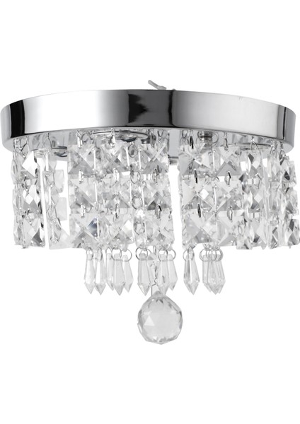 Modern Kristal LED Tavan Işık Fikstürü Kapalı Lamba Yüzey Montaj Tavan Lambası Yatak Odası Yemek Odası Için 250 mm Sıcak Beyaz (Yurt Dışından)