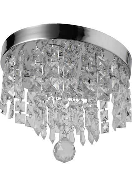 Modern Kristal LED Tavan Işık Fikstürü Kapalı Lamba Yüzey Montaj Tavan Lambası Yatak Odası Yemek Odası Için 250 mm Sıcak Beyaz (Yurt Dışından) fırsatları