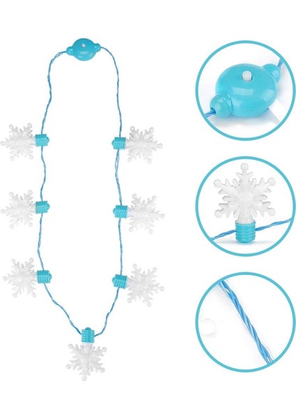 3 Paket Noel LED Ampul Kolye Noel Tatili Aksesuarları Parti Hediyeleri 12 LED Ampuller (Yurt Dışından)