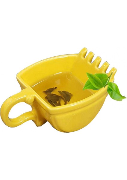 1 Adet 330ML Ekskavatör Kovası Kalıp Bardak Kahve Kupa Su Içme Kovası Bardak Çay Mutfak Drinkware Sarı (Yurt Dışından)