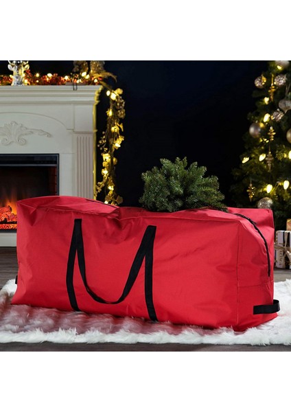 Noel Ağacı Çantası Oxford Kumaş Katlanabilir Noel Dekorasyon Saklama Çantası Noel Eşyalarını Saklamak Için Kırmızı (Yurt Dışından) indirimleri
