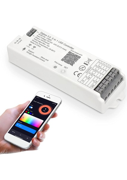 LM052 Zigbee 3.0 LED Şerit Denetleyici DC12-24V Rgb Cct Rgbw 5ın1 Kısılabilir Akıllı Yaşam App ile Uyumlu/ (Yurt Dışından)