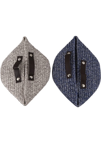 Pamuk Dokuma Saklama Sepeti, Bitirme Sepeti Saplı Çöp Saklama Kutusu (2 Paket, Gri Kahverengi + Mavi) (Yurt Dışından) modelleri