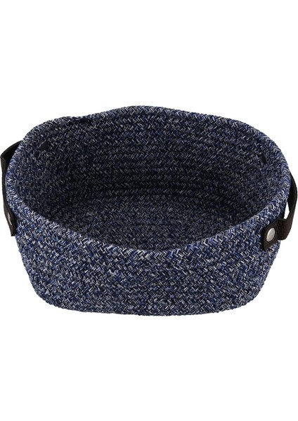 Pamuk Dokuma Saklama Sepeti, Bitirme Sepeti Saplı Çöp Saklama Kutusu (2 Paket, Gri Kahverengi + Mavi) (Yurt Dışından) fırsatları