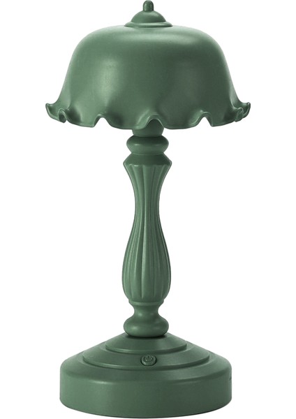 Avrupa Lotus Başucu Lambası Dekor Mini LED Gece Lambası Alışveriş Merkezi Odası Bar Ev Küçük Okuma Masası Işık-Açık Yeşil (Yurt Dışından)