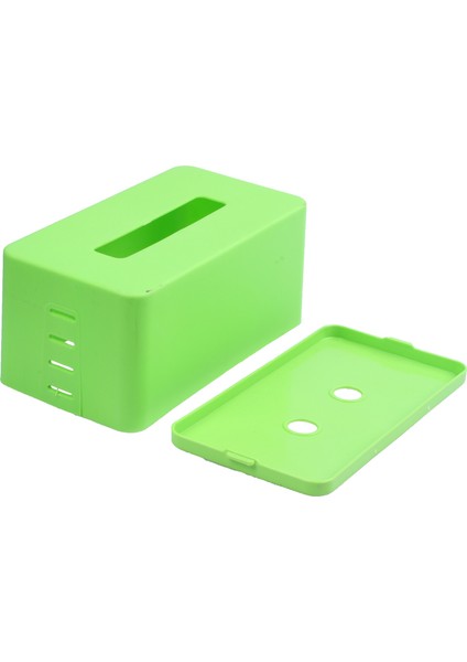 Dikdörtgen Plastik Doku Peçete Kutusu Tuvalet Kağıdı Dispenseri Kasa Tutucu Ev Ofis Dekorasyonu (Yeşil) 21.5X9.3X12CM (Yurt Dışından) fırsatları