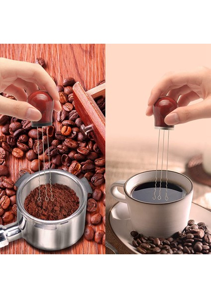 Iğne Espresso Kahve Karıştırıcı, Kahve Dağıtım Tozu Kolu Profesyonel Barista Redwood B Için Karıştırma Aracı (Yurt Dışından) fiyatları
