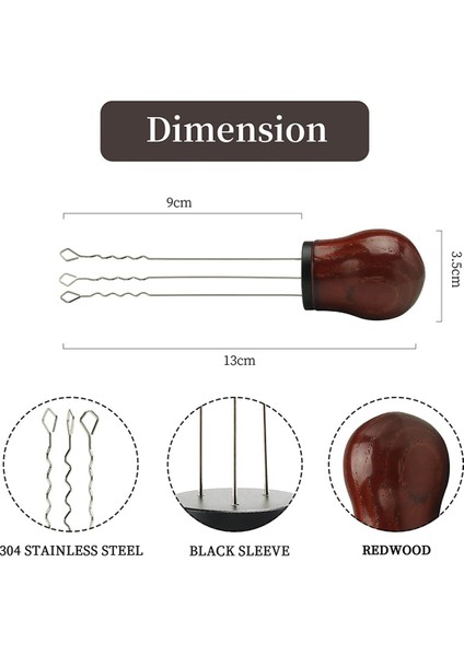 Iğne Espresso Kahve Karıştırıcı, Kahve Dağıtım Tozu Kolu Profesyonel Barista Redwood B Için Karıştırma Aracı (Yurt Dışından) modelleri