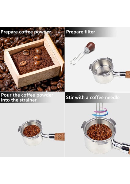 Iğne Espresso Kahve Karıştırıcı, Kahve Dağıtım Tozu Kolu Profesyonel Barista Redwood B Için Karıştırma Aracı (Yurt Dışından) indirimleri