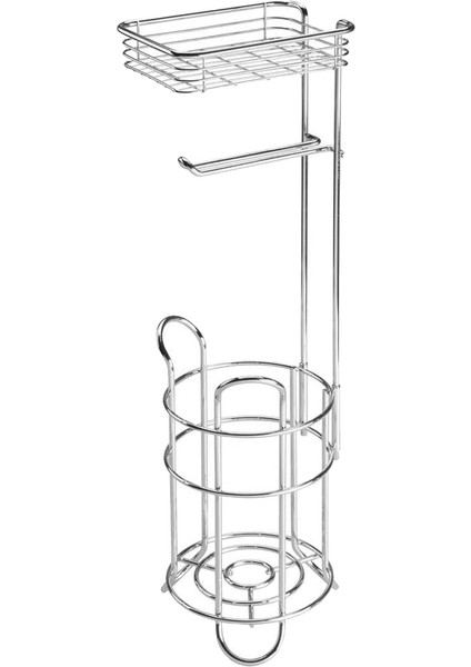 Depolama Sepeti ile Rulo Kağıt Tutucu Demir Kağıt Havlu Askısı Banyo Zemin Doku Depolama Rafı (Yurt Dışından)