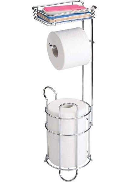 Depolama Sepeti ile Rulo Kağıt Tutucu Demir Kağıt Havlu Askısı Banyo Zemin Doku Depolama Rafı (Yurt Dışından) fırsatları