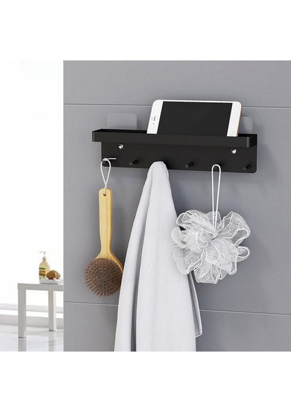 6 Kanca Duvar Raf Raf Modern Giysi Saklama Raf Kanca Havlu Portmanto Anahtarlık Raf Eldiven Depolama Rafı (Yurt Dışından) modelleri