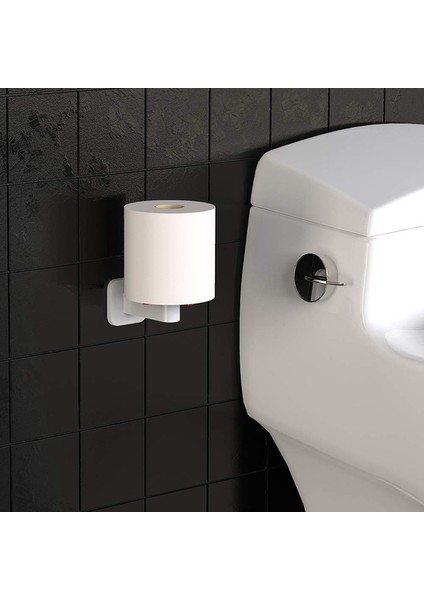 Yapışkanlı Kağıt Havlu Tutucu ve Dispenser Iz Bırakmadan Basit Kurulum Duvara Montaj Mutfak Garaj Çamaşır Kiler Için Paslanmaz Çelik Organizatör (Beyaz) (Yurt Dışından) indirimleri