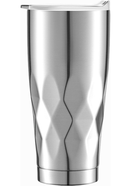 22 Oz Bira Soğutma Kupa Yalıtımlı Paslanmaz Çelik Araba Buz Bardağı Çift Duvar Vakum Yalıtım Kahve Kapaklı Fincan (Yurt Dışından)