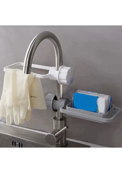 2 Paket Musluk Rafı Depolama Rafı, Mutfak Lavabosu Için Aksesuar, Mutfak ve Banyo Aksesuarları Için Lavabo Sünger Tutucu Lavabo Organizatörü (Yurt Dışından) fırsatları