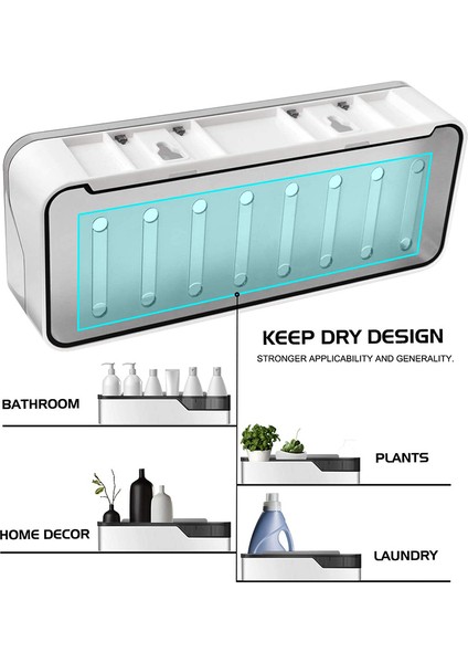 Çıkarılabilir Banyo Duş Standı Suya ve Yağa Dayanıklı Duş Köşe Çerçevesi Banyo ve Mutfak Için Uygun (Yurt Dışından)