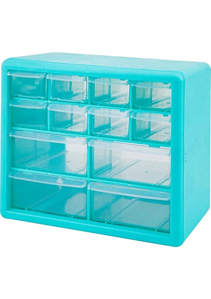 Masaüstü Depolama Organizatör 12 Çekmeceli Masaüstü Zanaat Çekmece Sandığı Plastik Masaüstü Saklama Kutusu Süsleme Sanatı Dıy (Yurt Dışından)