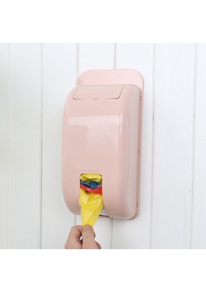 Plastik Çöp Torbası Saklama Kutusu, 2 Adet Duvara Monte Kendinden Yapışkanlı Konteyner Mutfak Banyo Ofis Otel Yatak Odası Için (Mavi, Pembe) (Yurt Dışından) fiyatları