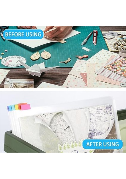 50 Parça 30X30 Inç Koleksiyon Defteri Kağıdı Depolama Temizle Koleksiyon Defteri Kağıdı Depolama Organizatör Vinil, Kart Stoğu, Fotoğraflar ve Çizimler (Yurt Dışından)