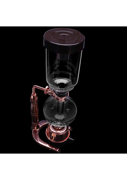 Japon Tarzı Sifon Kahve Makinesi Çay Sifon Pot Vakum Kahve Makinesi Cam Tipi Kahve Makinesi Filtresi 3 Bardak Gül Altın (Yurt Dışından)