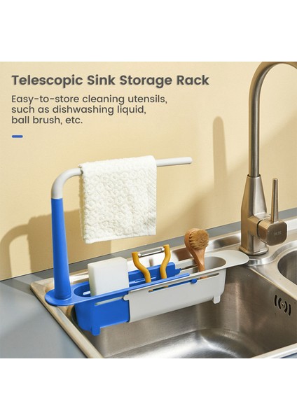 Mutfak Çok Fonksiyonlu Lavabo Rafı, Elbise Rafı, Lavabo Teleskopik Rafı, Lavabo Drenaj Rafı, Sünger Drenaj Rafı A (Yurt Dışından) fiyatları