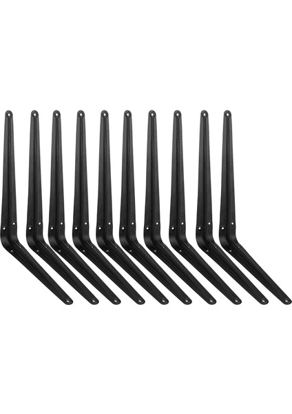 10'lu Paket Raf Destekleri 12 Inç, Ağır Hizmet L Köşe Desteği Desteği, Asmak Için Metal Bağlantı Köşesi Braketi, Braket (Yurt Dışından)