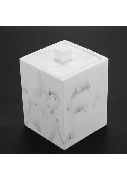 2 Adet Pamuklu Çubuk Tutucu Reçine Tahıl Desen Pamuk Pedler Saklama Kutusu Makyaj Organizatör Kutusu Kürdan Fırçalar Tutucu Kavanoz Ev Için (Beyaz) (Yurt Dışından) fiyatları