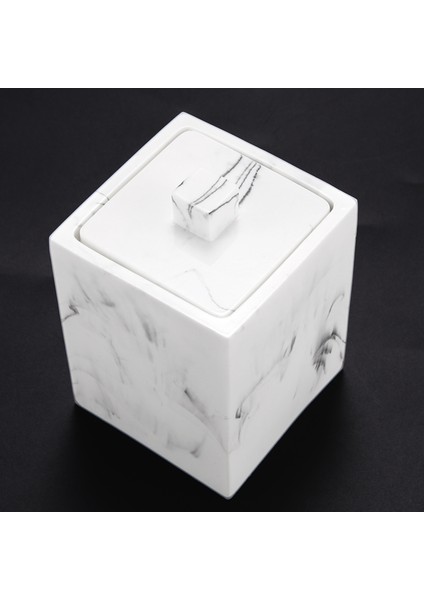 2 Adet Pamuklu Çubuk Tutucu Reçine Tahıl Desen Pamuk Pedler Saklama Kutusu Makyaj Organizatör Kutusu Kürdan Fırçalar Tutucu Kavanoz Ev Için (Beyaz) (Yurt Dışından) indirimleri