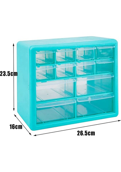 Masaüstü Depolama Organizatör 12 Çekmeceli Masaüstü Zanaat Çekmece Sandığı Plastik Masaüstü Saklama Kutusu Süsleme Sanatı Dıy (Yurt Dışından) modelleri