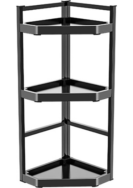 Siyah Paslanmaz Çelik Baharat Rafı Çok Fonksiyonlu Baharat Rafı Baharat Depolama Rafı Mutfak Düzenleyici Raf A (Yurt Dışından)