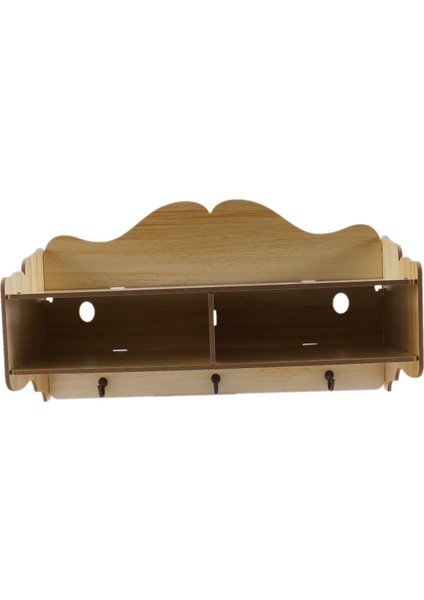 Duvara Asılı Tip Ahşap Dekoratif Duvar Raf Çeşitli Eşyalar Saklama Kutusu Askı Organizatör Anahtarlık Ahşap Duvar Rafı (Yurt Dışından)