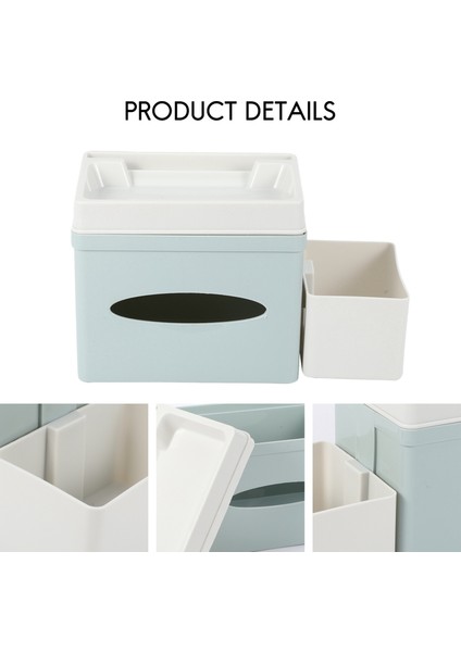 Çok Fonksiyonlu Masaüstü Doku Kutusu Cep Telefonu Depolama Rafı Aperatif Kutusu Kağıt Kutusu Ev Ofis Peçete Saklama Kutusu Yeşil (Yurt Dışından) indirimleri