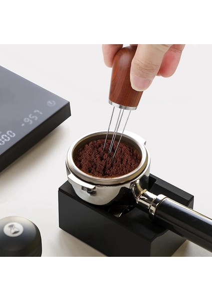 Espresso Karıştırıcı, Espresso Dağıtımı Için Kahve Karıştırma Aleti, Ahşap Tabanlı ve Fırçalı Iğne Tipi Dağıtıcı B (Yurt Dışından) fiyatları