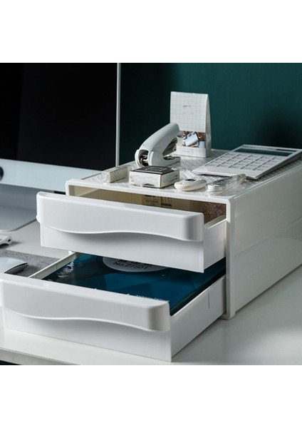 Plastik Saklama Çekmeceleri Kozmetik Saklama Kutusu Ev Masaüstü Takı Bitirme Kutusu Çekmece Tuvalet Masası Cilt Bakım Rafı Beyaz (Yurt Dışından) indirimleri