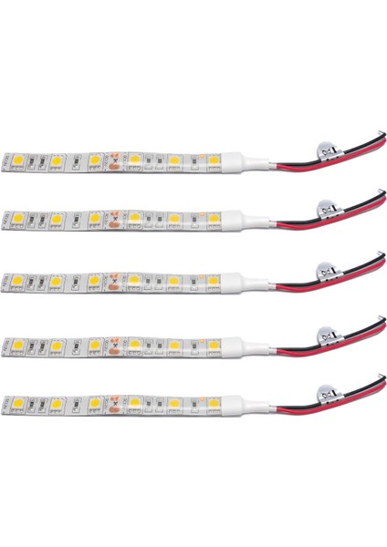 5 Adet 10 cm Su Geçirmez Kırmızı 5050 LED Şerit Işıklar Dc 12 V Karavan Tekne Araba (Yurt Dışından)